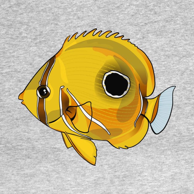 Eclipse Butterfly Fish by Inklings of Grace